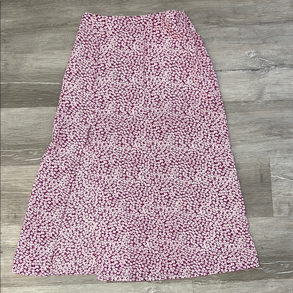 SHEIN Pink Floral Maxi Skirt